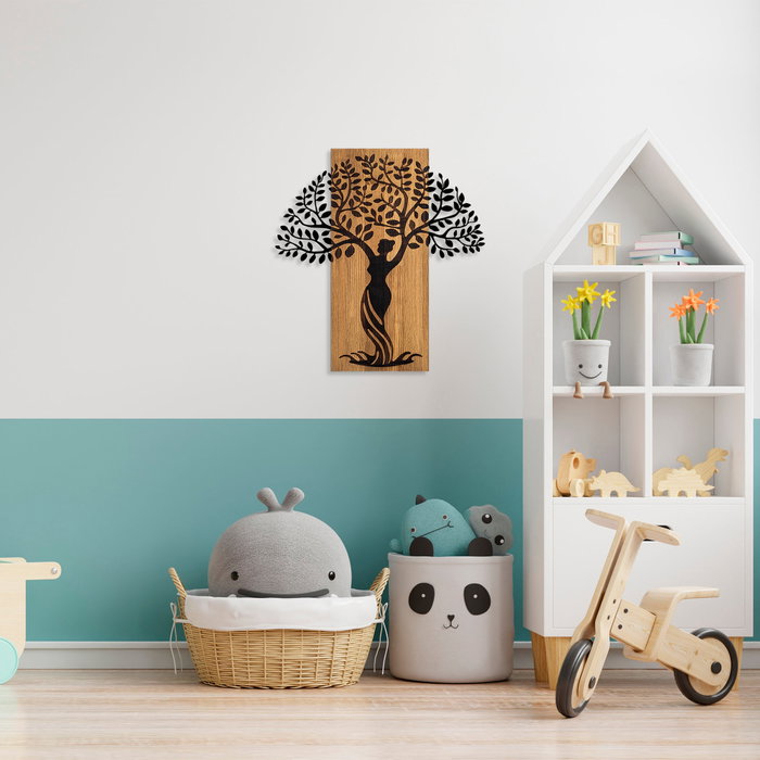 Wallity Woman Tree 3 en Nogal y Negro